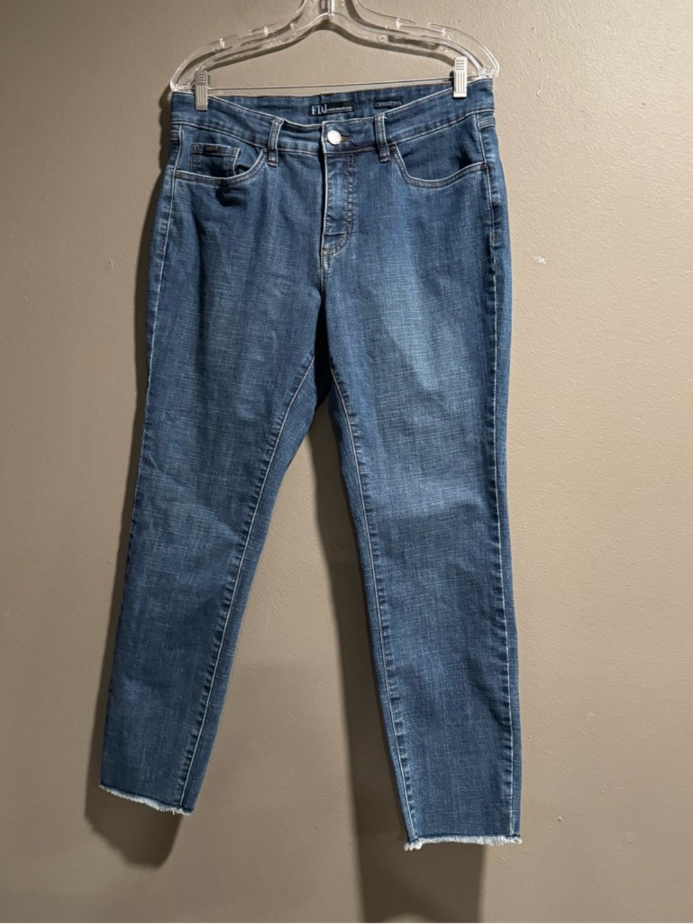 FDJ Women’s Classic Blue Denim Jeans No size tag Check Measurements